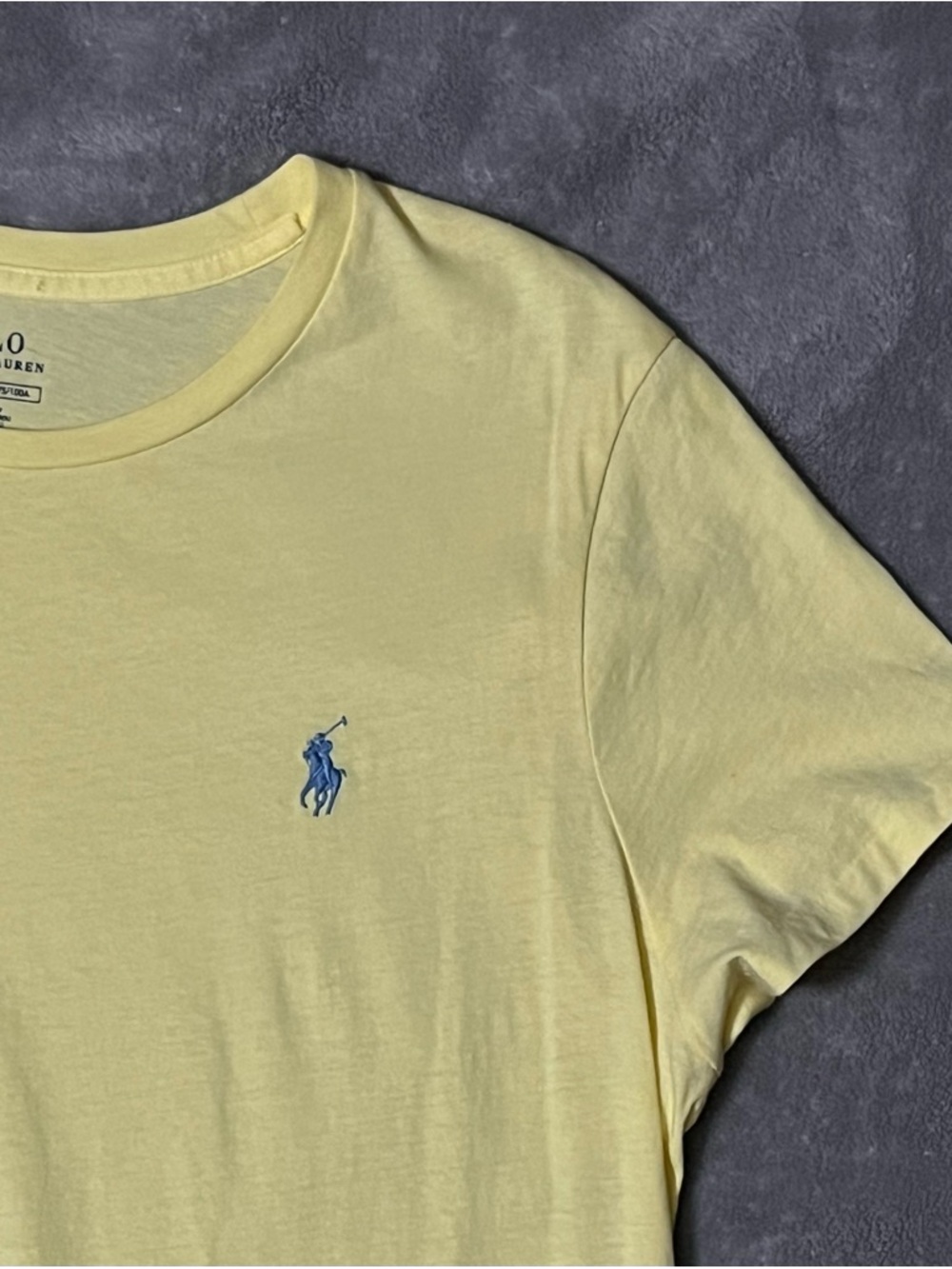 Polo by Ralph Lauren Pale Yellow Crewneck T-Shirt - Picture 2 of 5